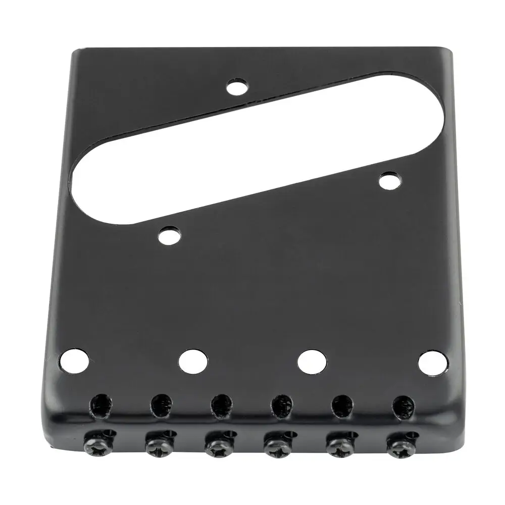 Фото Wilkinson черный 54 мм винтажный бридж 6 седло с латунным стволом для гитары Telecaster №3