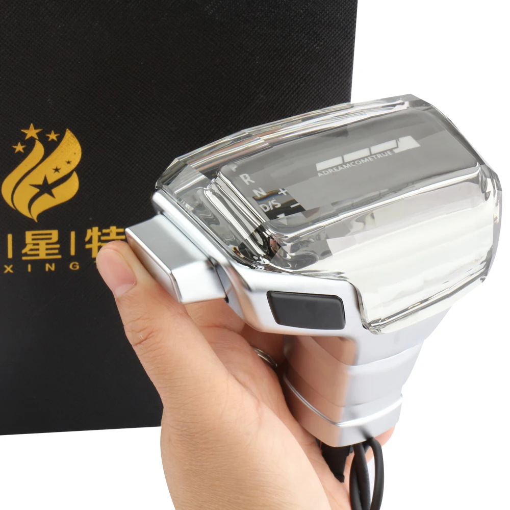 Для Audi A6 C6 C7 A4 B8 S6 A7 A5 Q5 Q7 4L A3 8P S5 Ручка переключения передач LED Crystal Тяга коробки