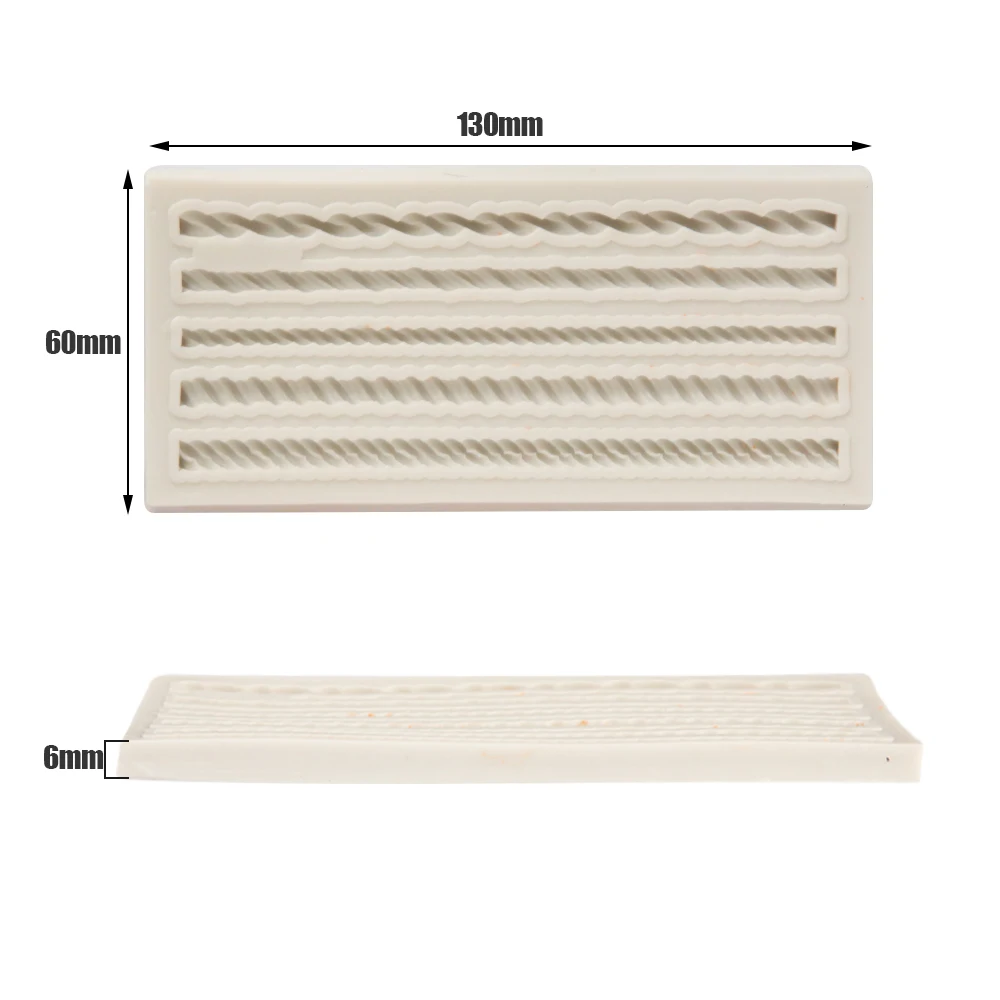 Силиконовые 3D формы в виде веревки инструмент для украшения тортов форма выпечки