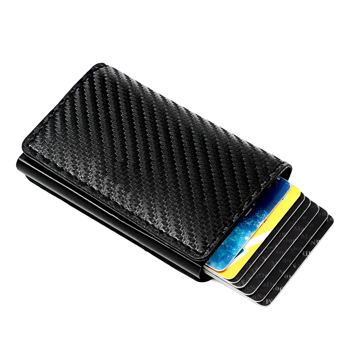 Multifunction PU Leather RFID ID Credit Bank Business Card Holder Box Coin Pocket Purse Bags Luxury Wallets For Men Women