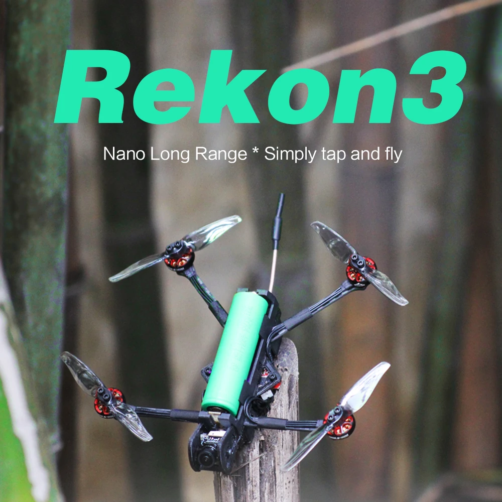 

HGLRC Rekon3 Analog Zeus5 AIO 350mW CADDX ANT Rekon 1202.5 KV11600 1S Nano Long Range 3inch 18650 Super ELRS FPV Drone