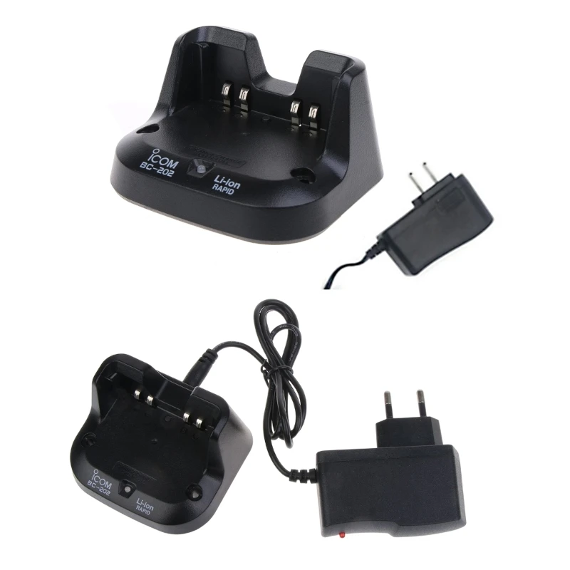 

Two Way Radio Li-ion Battery Fast Dock Charger Suitable For BP-272 ID-31A BC202 BP-271 ID-31E ID-51A ID-51E Wakie-Talkie