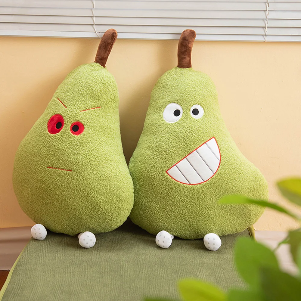 Зеленая мультяшная груша плюшевые игрушки мягкие куклы Yali Fruit Appease потоки мягкая