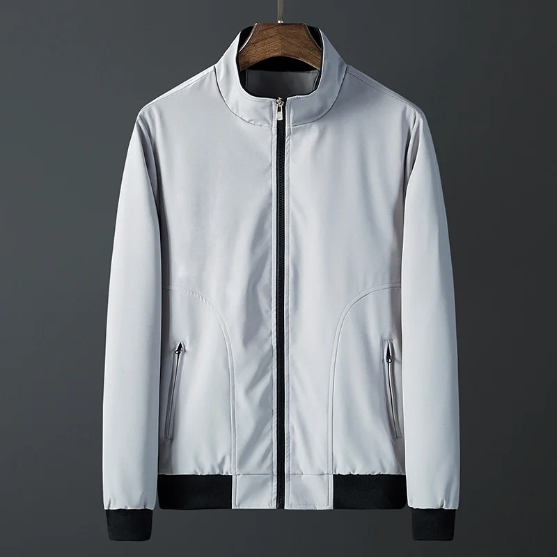 

Куртка мужская бейсбольная однотонная, модная повседневная верхняя одежда, ветровка для улицы, HB029, весна-осень