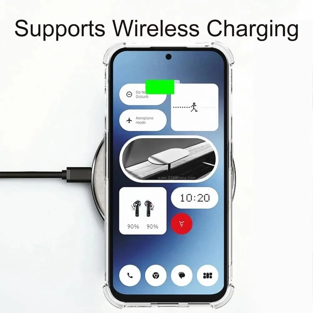 Чехол Coque CMFPhone1 Противоударная прозрачная задняя крышка для телефона CMF 1 PC + TPU