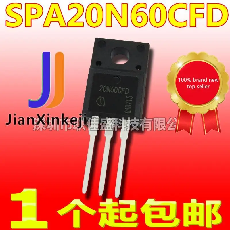 10 шт., 100% оригинальная новая искусственная кожа, SPA20N60CFD 20N60CFD 20.7A 650V N-channel в наличии трубка с полевым эффектом