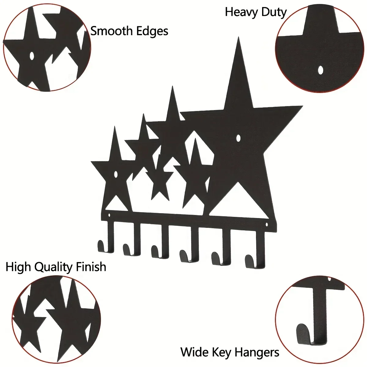 CIFBUY металлические креативные крючки для ключей со звездами бытовая