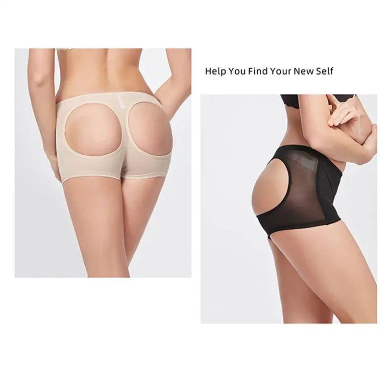 

Mesh Leaking Buttocks Women's Boxer Panties Butt-lifting Body Pants Hip-lifting Artifact Shaping Safety Pants Large-size Tights