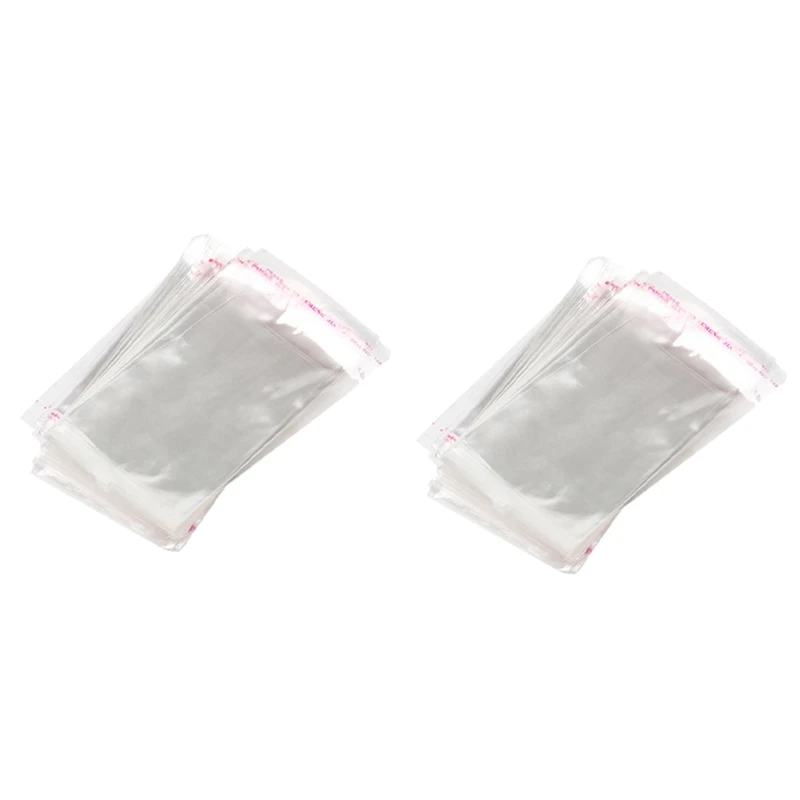 

400 Clear Self Adhesive 7Cm X 13Cm Peel And Seal Plastic Bags For Small Objects, Jewellery, Arts And Crafts Display