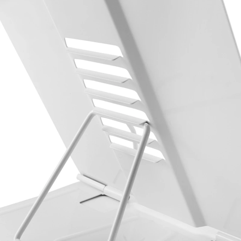 Портативный металлический регулируемый держатель для книг чтения полка