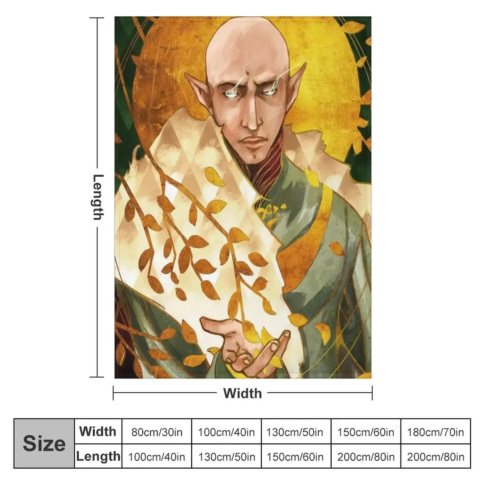 Solas from Dragon Age Карта Таро Плед Тонкие модные одеяла для диванов