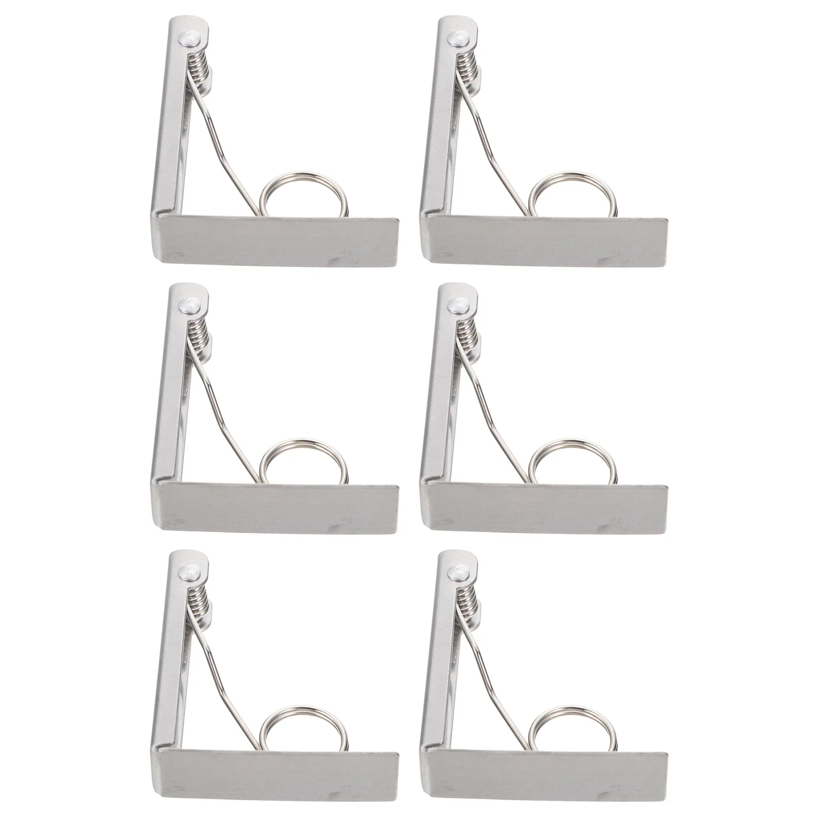 

6Pcs Convenient Tablecloth Clips Stainless Table Cloth Clips Portable Tablecloth Clamps