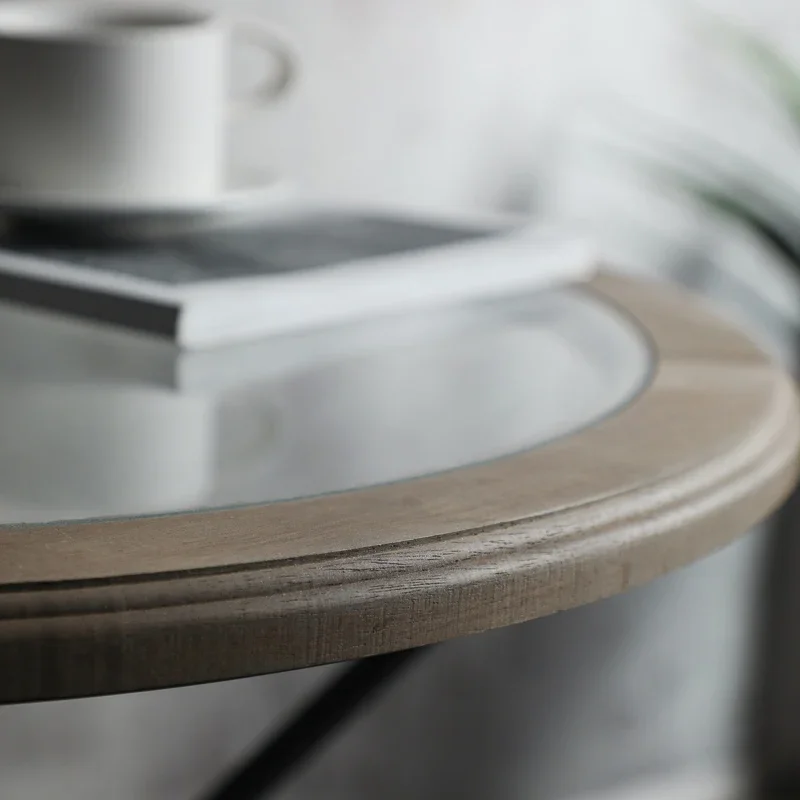 Стеклянные диванные столики простого дизайна для гостиной металлические