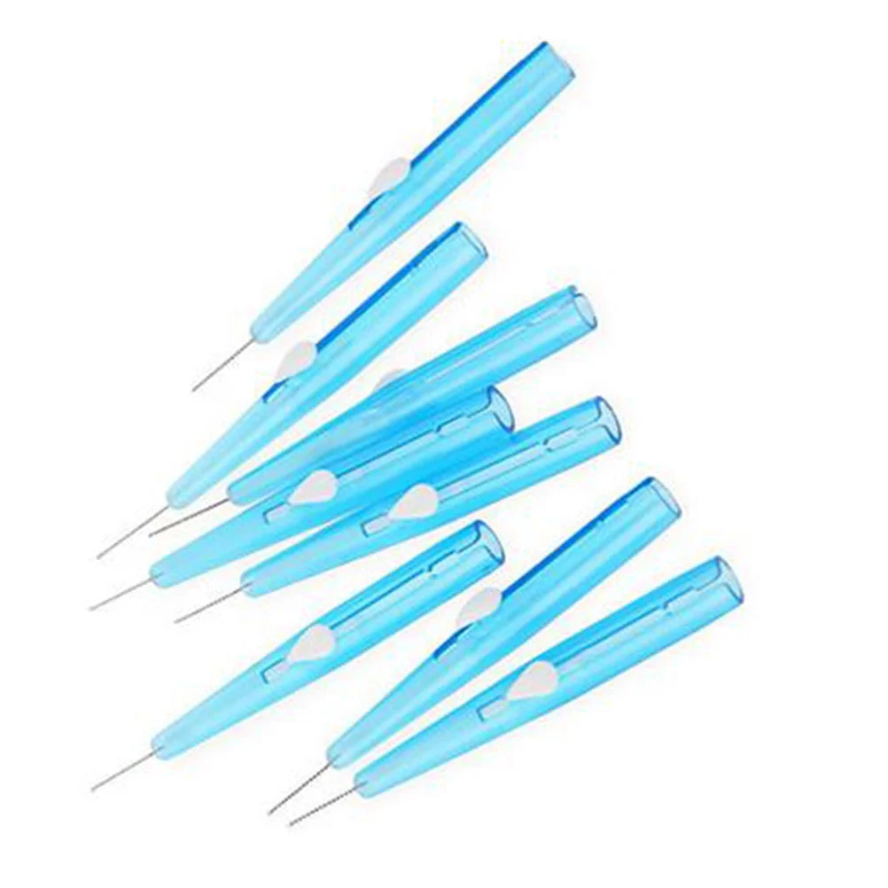 

60pcs 0.7mm Interdental Brush Gum Picks Brush Interdental Brush Toothpick Brushes Floss Picks Brush
