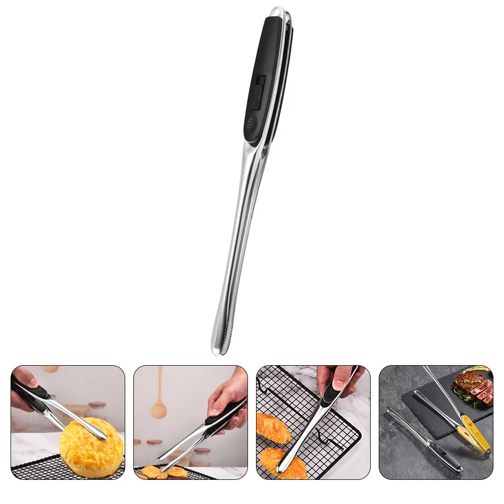 

Stainless Steel Food Tongs Bbq Grill Cooking Kitchen Grilling Tools Outdoor Clip