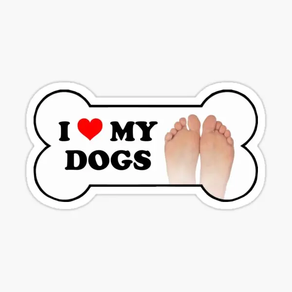 

5 шт., наклейки на бампер с надписью «I Love My Dogs»