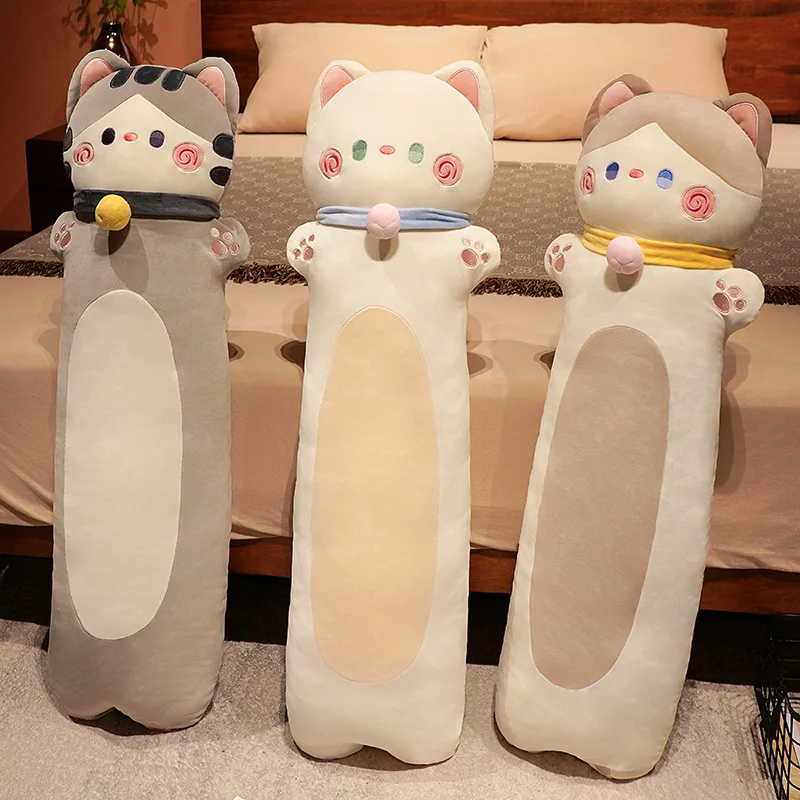 

Zqswkl 70/110cm Cartoon Cat Pillow Girl Sleeping Leg Long Pillow Bedside Pillow Removable and Washable Living Room Sofa Cushion