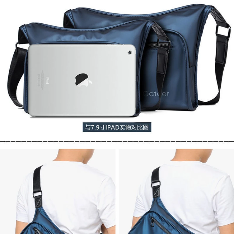 2022 New Men's Cross Shoulder Bag Trendy Brand Shoulder Bag Backpack Japanese Cross Shoulder Bag Oxford Cloth Travel Strap Bag