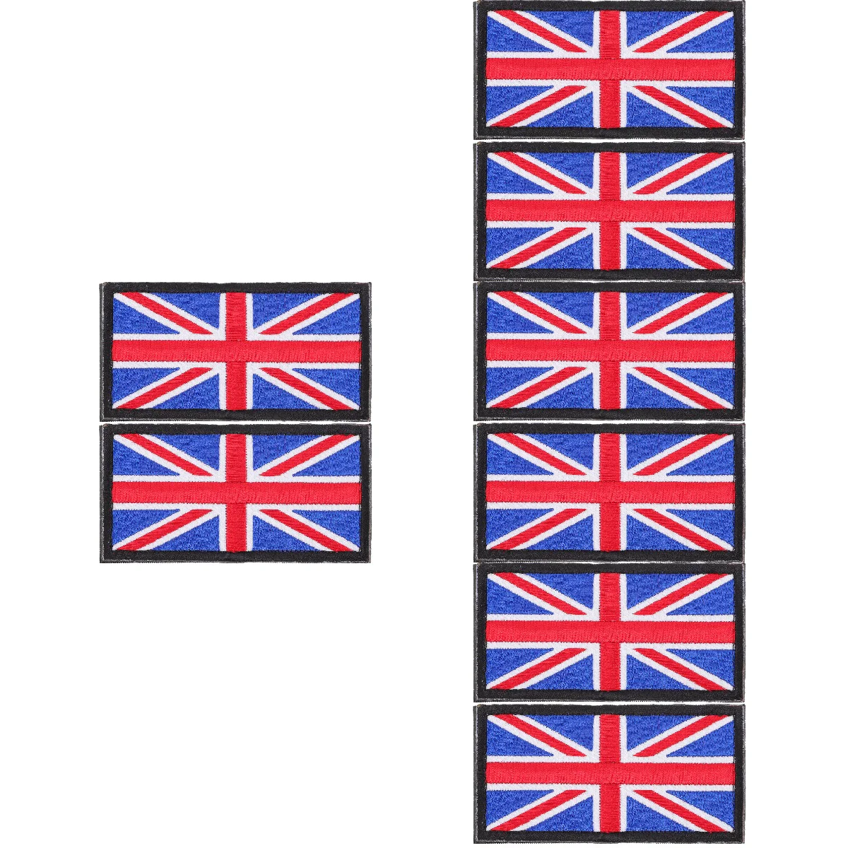 

8 United Kingdom Flag Patch Delicate Embroidery Patch National Flag Patch on Patch for
