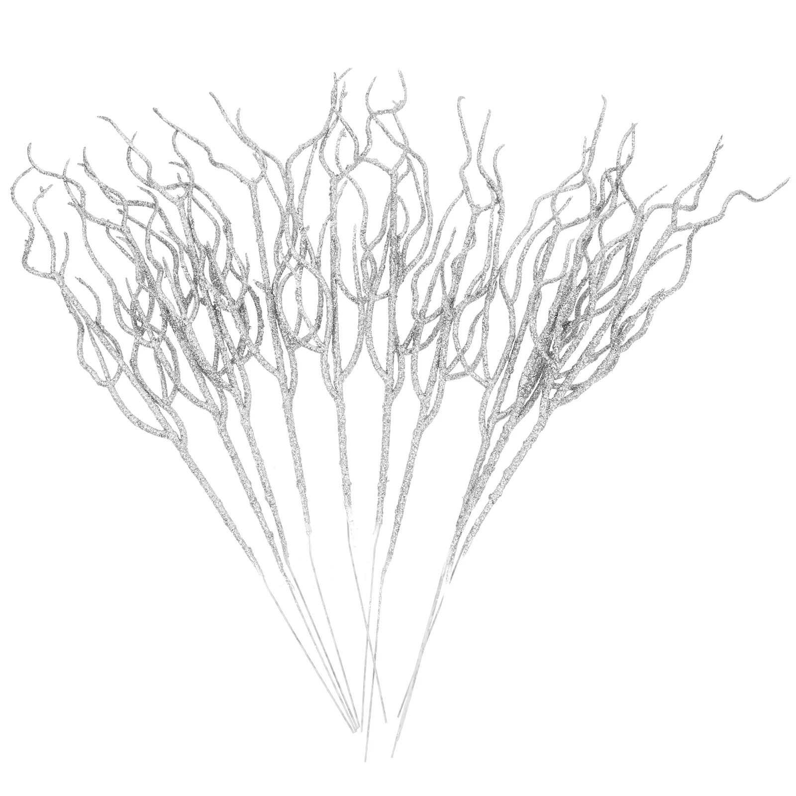 

Christmas Leaf Glitter Leaves Tree Artificial Picks Decor Branches Fake Flowers Wreath Ornament Xmasdecorative Decoration