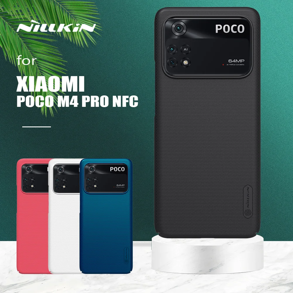 

for Xiaomi Poco M4 Pro NFC Case Nillkin Super Frosted Shield Ultra-Thin Hard PC Protection Matte Back Cover for Poco M4 Pro Case