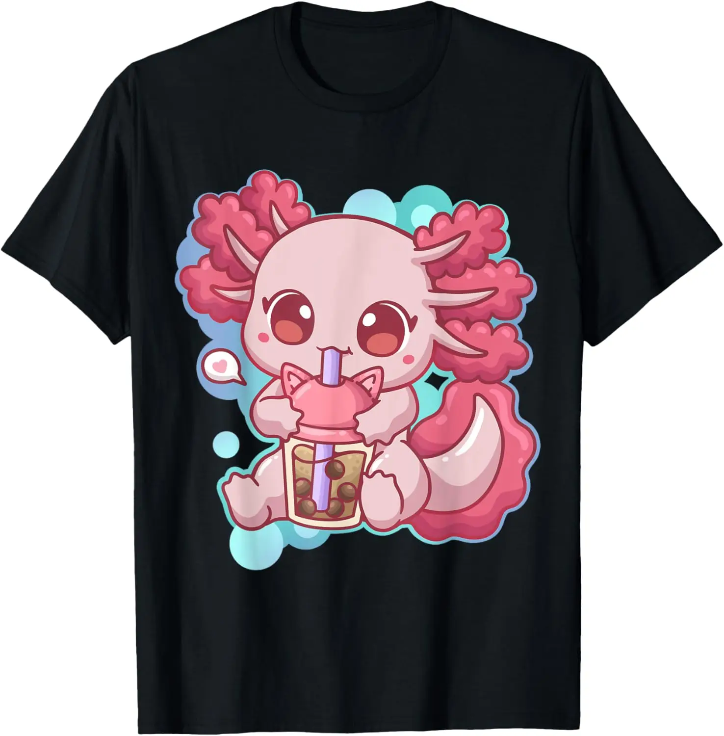Аниме-футболка Axolotl Bubble Tea Boba