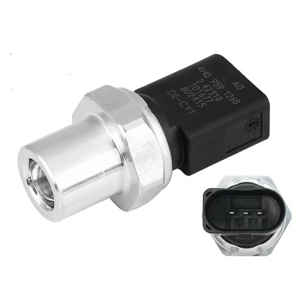 

100% Brand New Air Conditioning Sensor A/C Pressure Switch Sensor 4H0959126B Black 1pc 3pins 4H0959126A 4F0959126