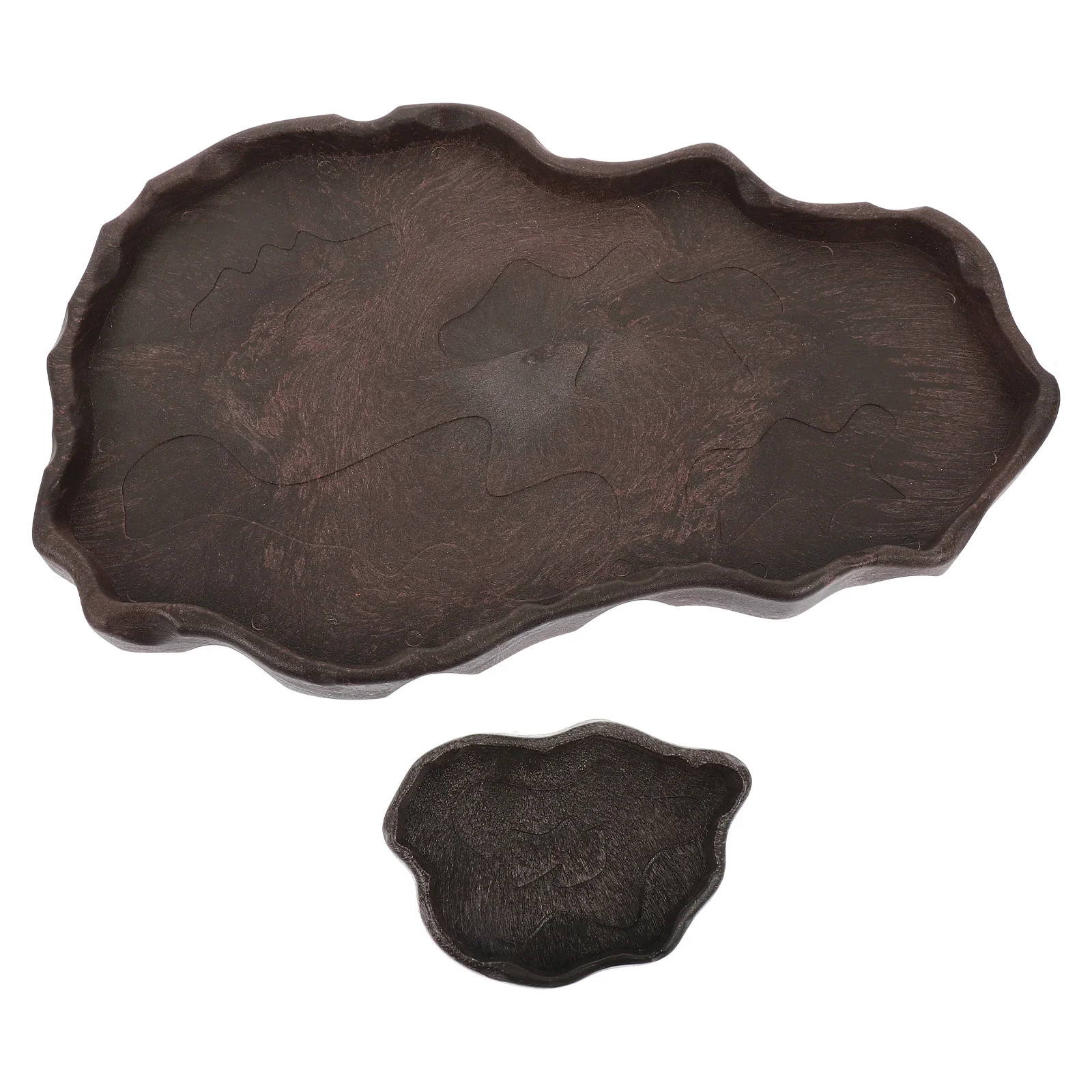 

2 Pcs Lizard Birdbath Food Dish Resin Reptiles Bowl Snake Water Crawling Pet Feeding Tool