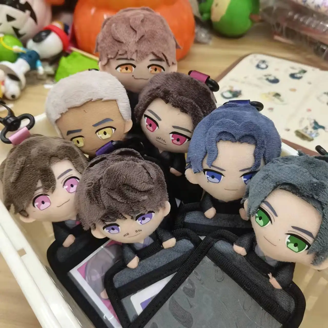 

Korean Ins Kawaii Plush Doll Photocard Holder Kpop Idol Clear Photo Sleeve Winter Warm ID Card Cover Student Bag Keychain Decora