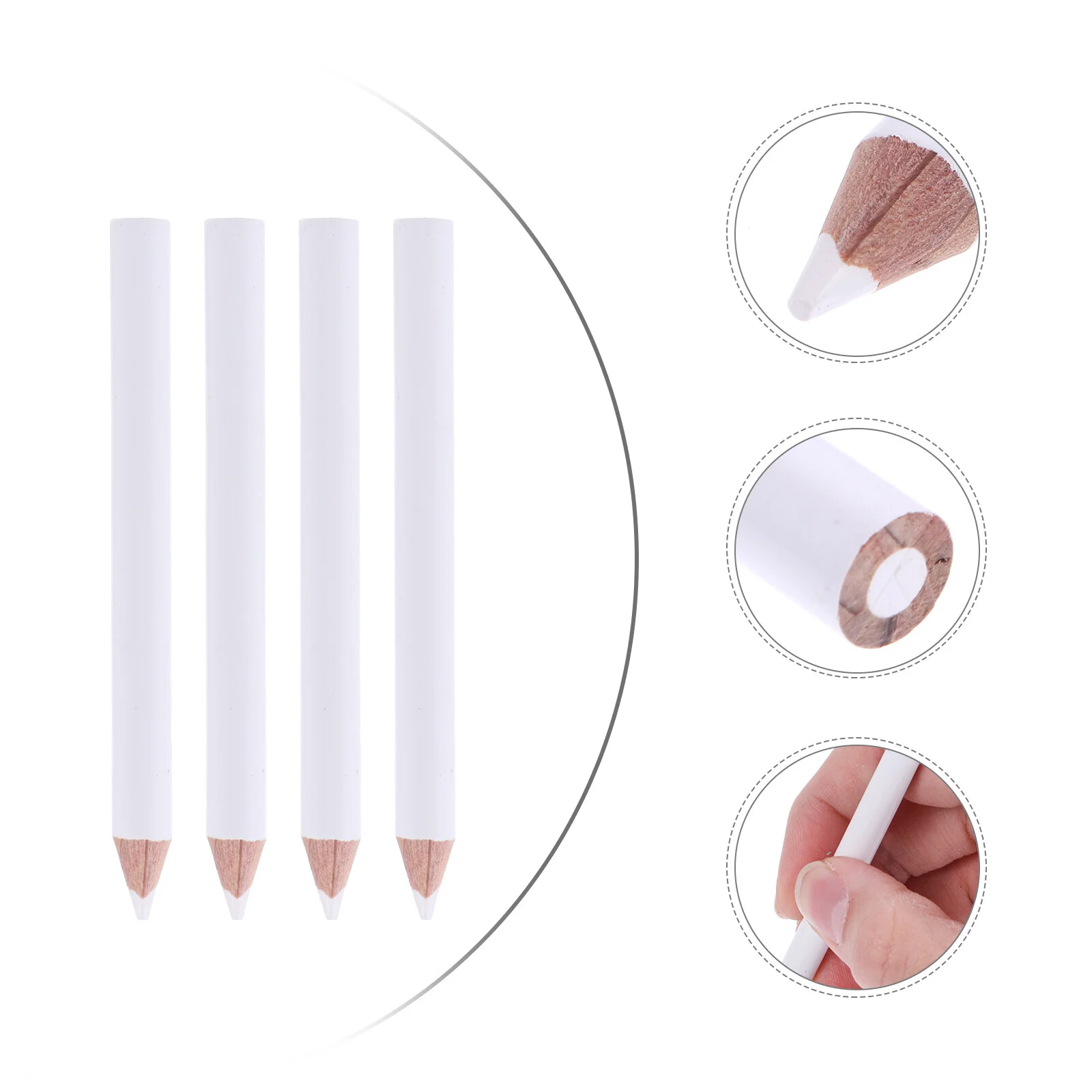 

30 Pcs Picking Tools Wood Pen Nail Mini Pencils White Gems Nails Dotting Up Pickup