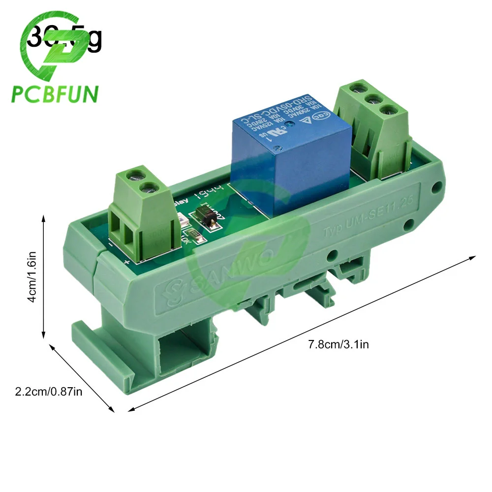 5 В 12 В 1-канальный релейный модуль DIN-рейка MDC ount SRD-05VDC-SL-C SRD-12VDC-SL-C 10A PNP NPN Плата драйвера Плата выходового усилителя (art.: 3920ccbfe346a) - 3920ccbfe346a