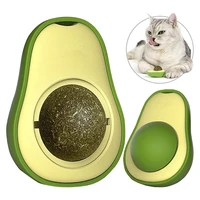 catnip balls avocado shaped 360 degree rotating edible cat lick toy stay healthy catnip balls catnip licking toys