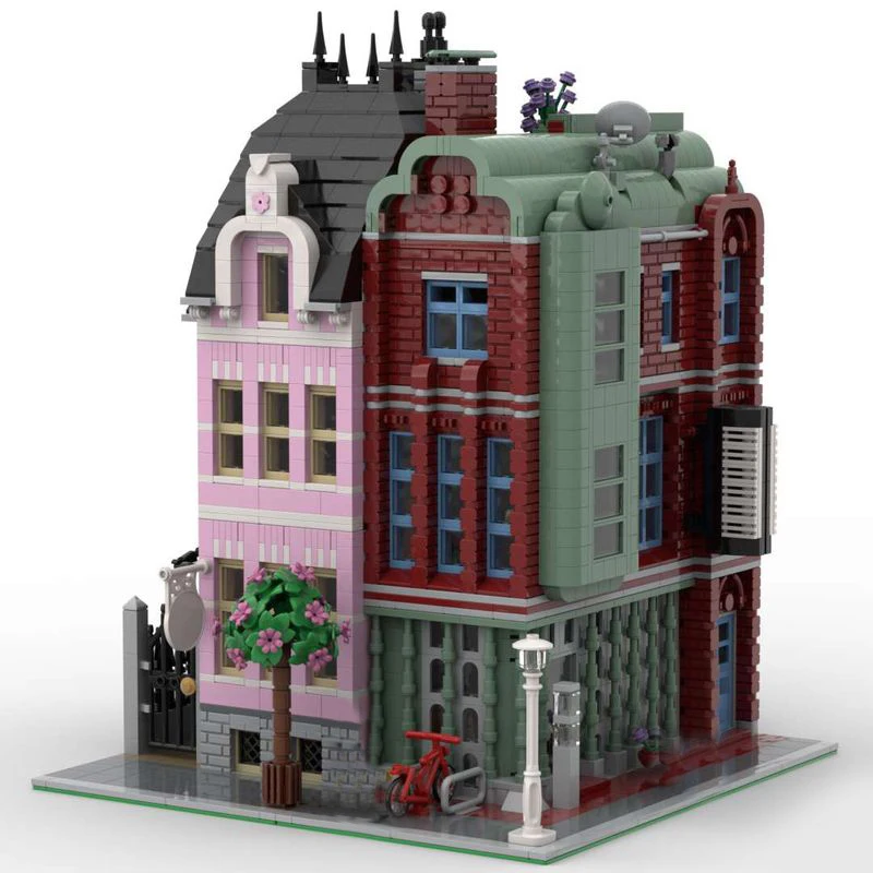 

3007PCS City Hot Selling Street View Moc Modular Music Store Model DIY creative ideas Children Toy birthday Gift Building blocks
