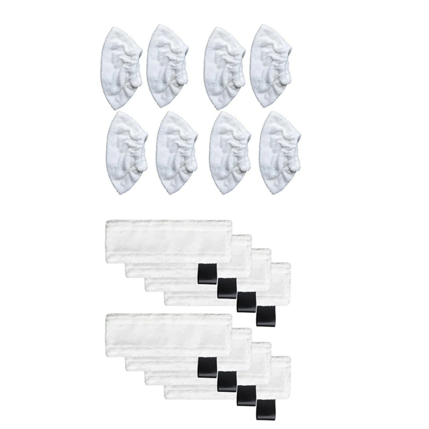 

8PCS Floor Cloth Brush Head Cover for KARCHER SC1 SC2 SC3 SC4 SC5 Steam & 8x Microfiber Mop Cloth for Karcher SC 2, SC 3