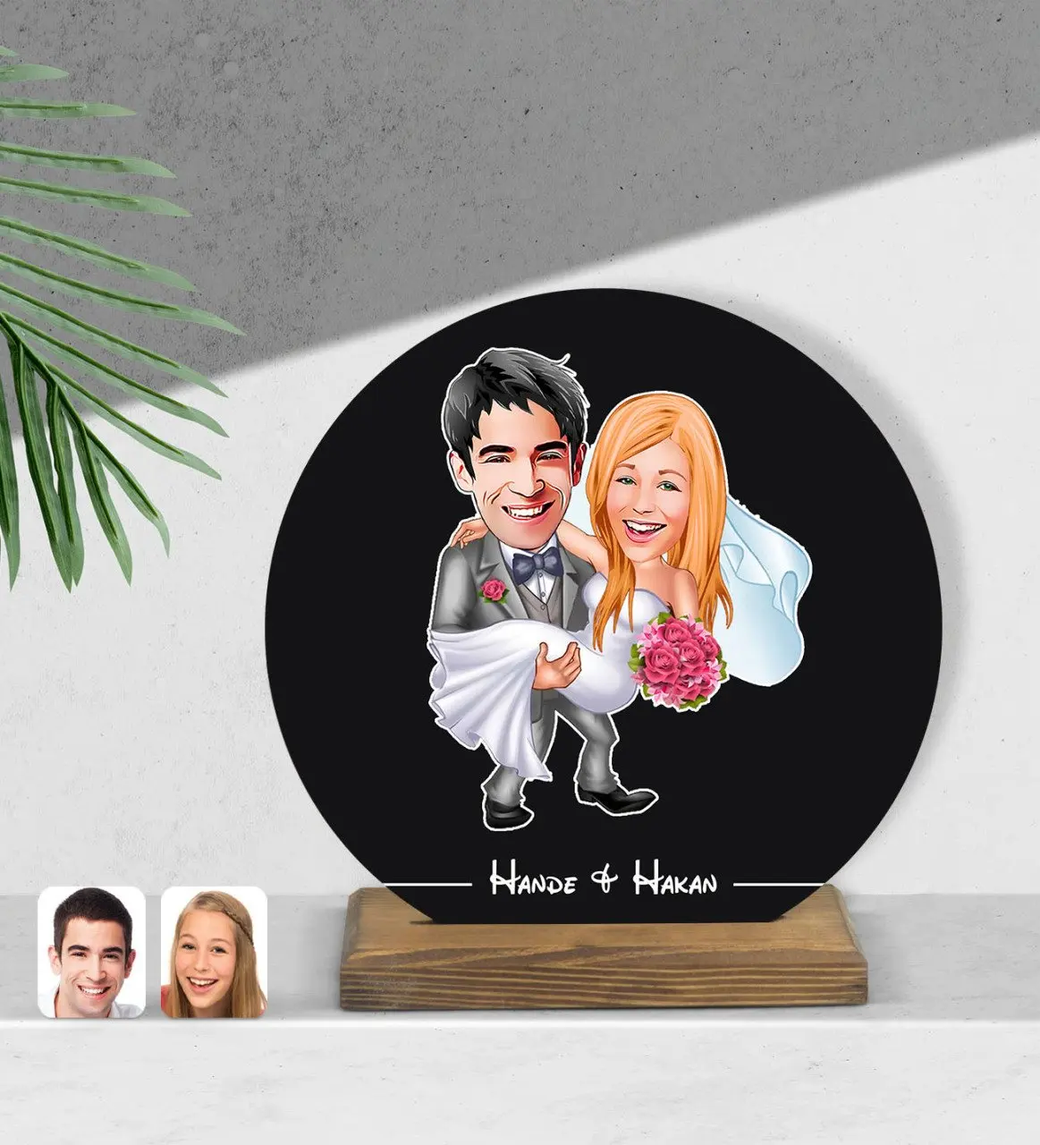 

Personalized round wooden Biblo-7