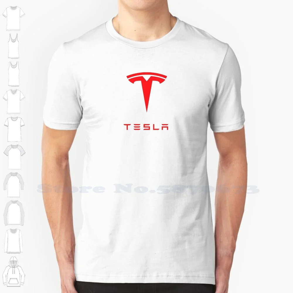

Tesla Logo Brand Logo High-quality T Shirts 2023 Fashion T-shirt New Graphic Tee