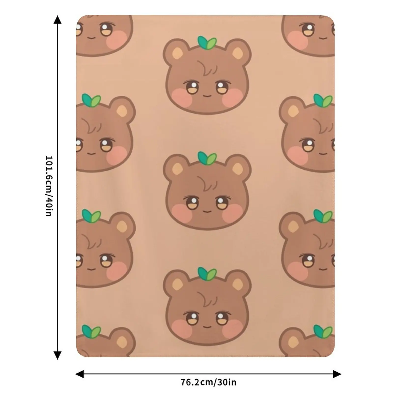 Плед Ateez jongho aniteez jjongbear, роскошное мягкое одеяло, праздничный подарок для семьи (art.: 3920dc397df05) - 3920dc397df05