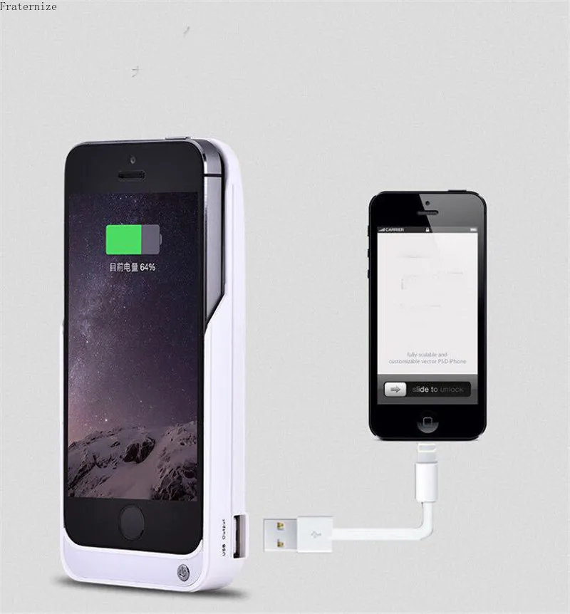 Для iphone 5 se чехол для батареи Портативный внешний аккумулятор смарт-батарея