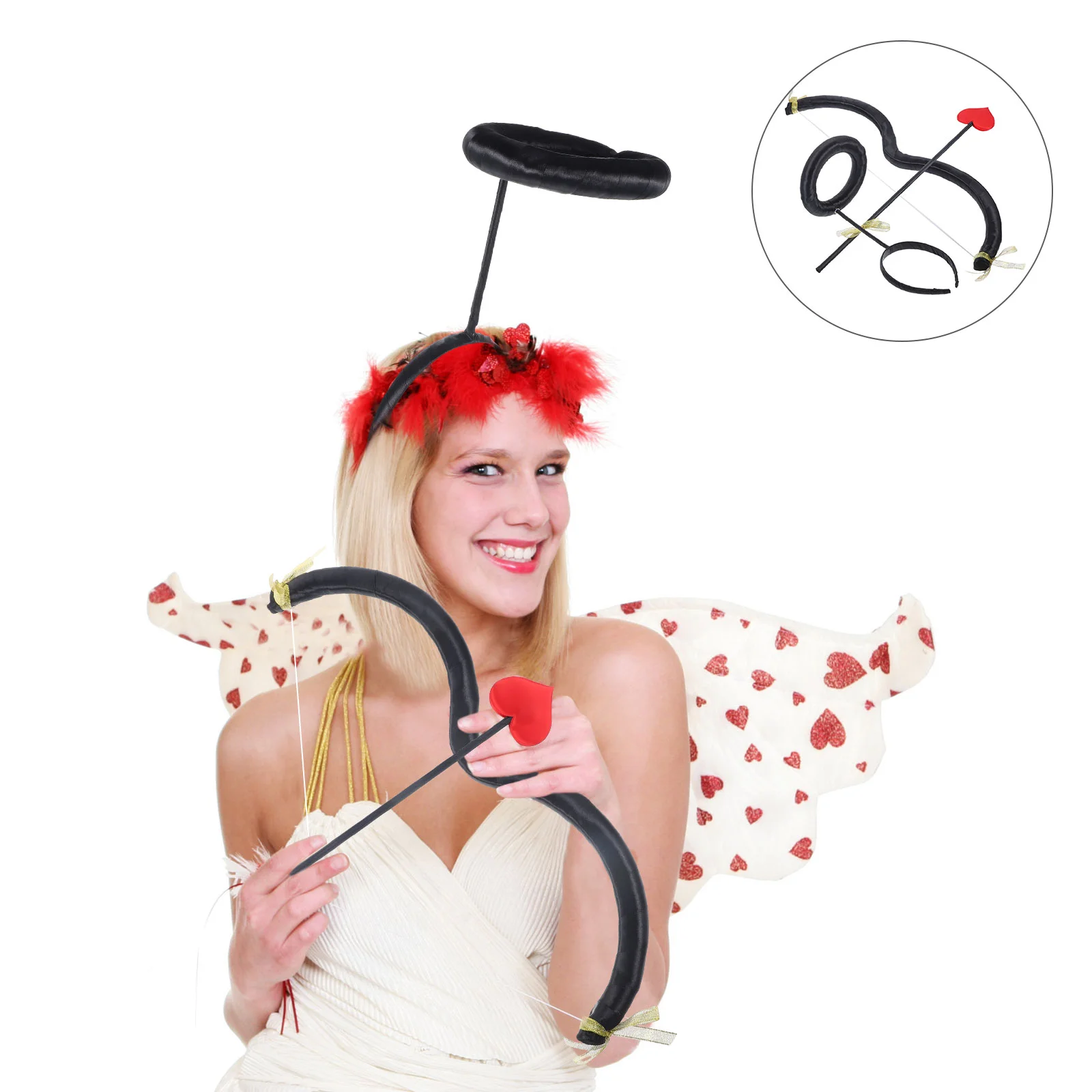 

Foam Cupid Arrrows Cupid's Wings Costume Valentines Day Accessories Women