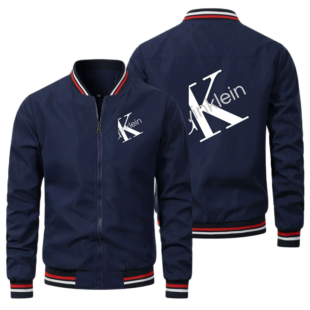 

Мужская бейсбольная куртка на молнии, с забавным принтом и воротником-стойкой