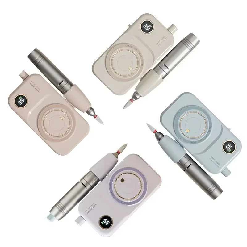 Перезаряжаемая дрель для ногтей Macine 35000 об/мин профессиональный портативный