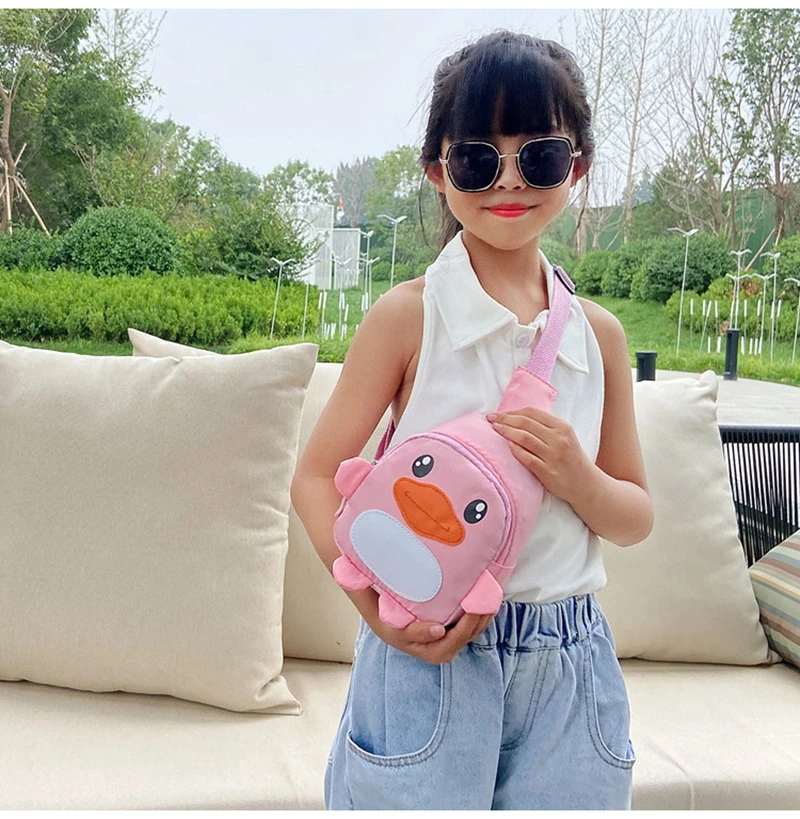 Fashion Cartoon Crossbody Bag Kindergarten Baby Shoulder Bag Travel Handbags Wallet Mini Chest Waist Bag for Children