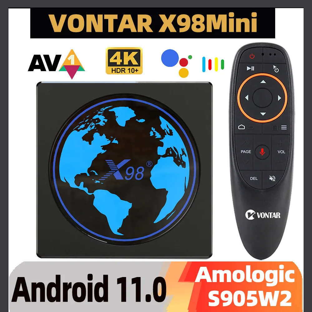Купи ТВ-приставка X98 Mini Android Smart TV Box Android 11 4 Гб RAM 64 ГБ 32 ГБ Amlogic S905W2 2, 4G/5G Wifi 4K 60fps Set Top BOX X98Mini 2G 16G за 1,753 рублей в магазине AliExpress