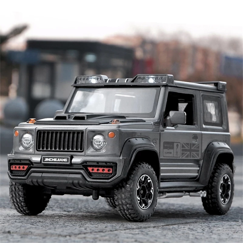

Джимнис в масштабе 1:18, внедорожник, литой автомобиль из сплава, модель игрушечного автомобиля, звук и светильник, большой размер, внедорожник, металлический автомобиль, имитация, подарки, игрушки для мальчиков