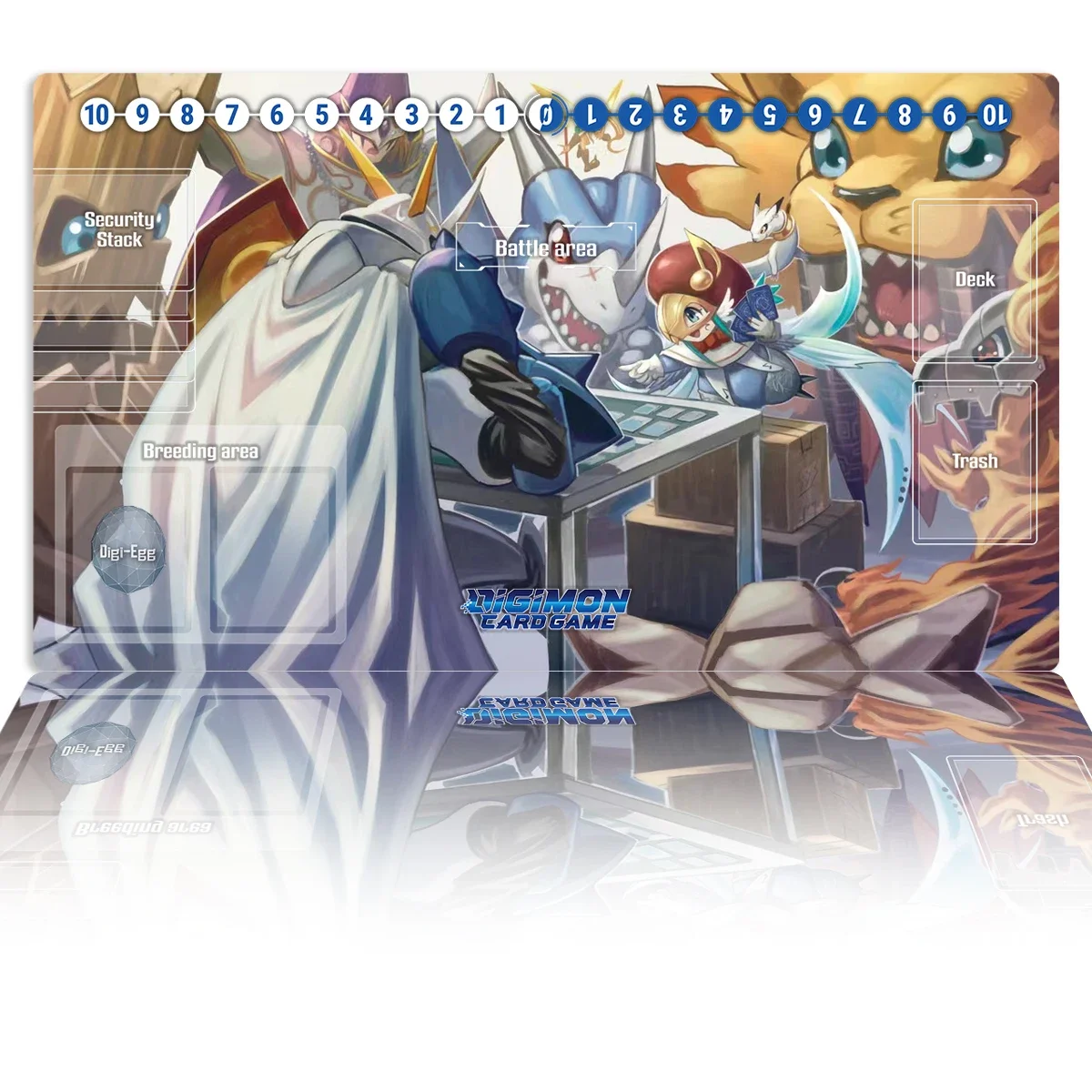 Digimon Playmat Omnimon V-dramon DTCG CCG Коврик для настольной игры Коллекционный коврик