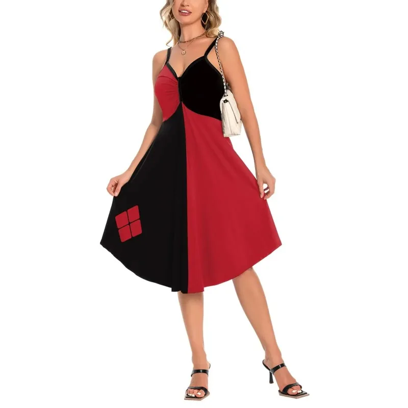 Платья клоуна Teanoon для фотографий тыква летучая мышь черная кошка женское