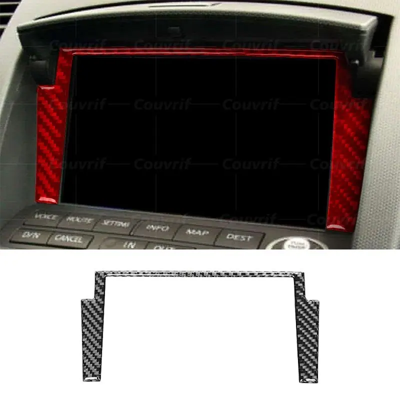 

Carbon Fiber Cover Central Control Navigation Display Decorative Sticker for Nissan 350Z Z33 Nismo 2003-2009 Auto Accessories