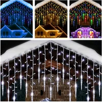 holiday ice pick snowflake led string lights christmas decorations for home wedding fairy garden decor garland curtain lights