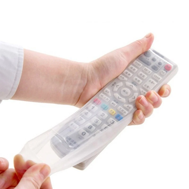 

Transparent Silicone Waterproof TV Remote Control Cover Protector Cover Air Condition Remote Control Dust-Proof Protective Case