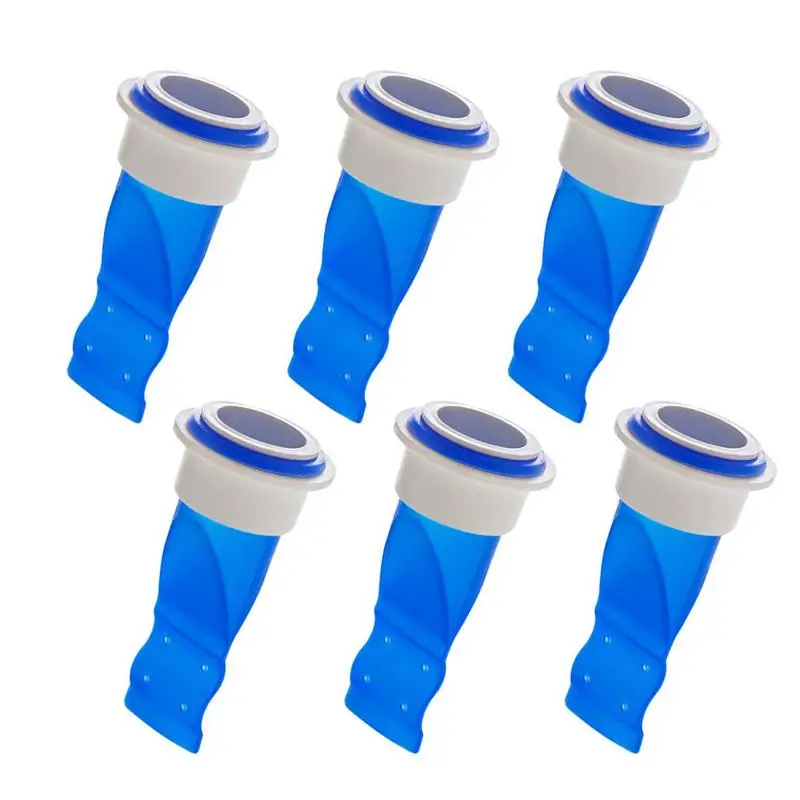 

Shower Floor Drain Backflow Preventer Valve Sewer Core Shower Waste Water Drainer 6pcs-Blue